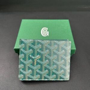 Green goyard victoiré wallet